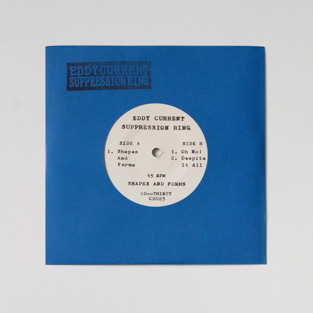 EDDY CURRENT SUPPRESSION RING - "SHAPES AND FORMS" 7"