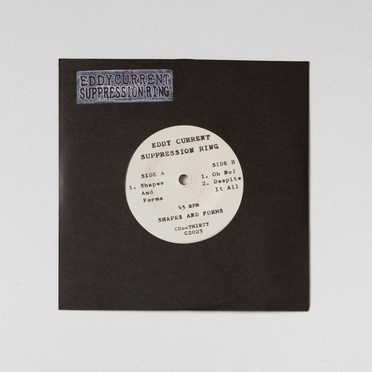 EDDY CURRENT SUPPRESSION RING - "SHAPES AND FORMS" 7"