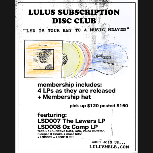 LULU'S SUBSCRIPTION DISC CLUB #2 - MEMBERSHIP