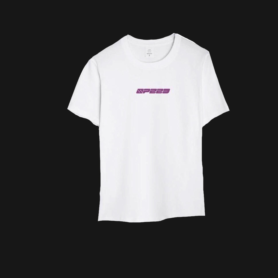 HER 他 - "SPEED" PURPLE ON WHITE SHIRT