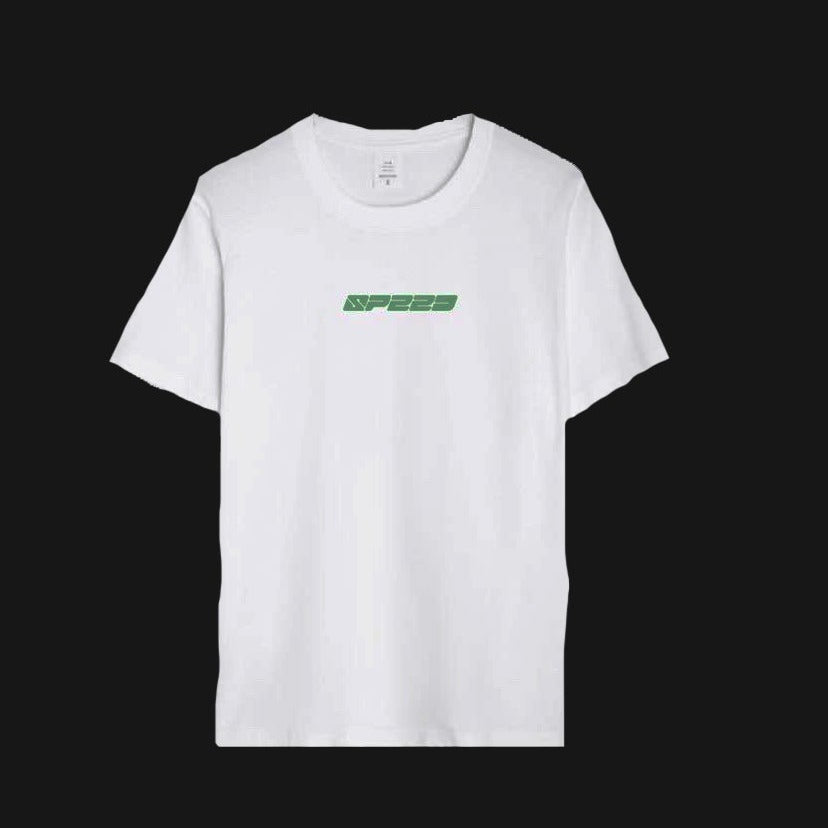 HER 他 - "SPEED" GREEN ON WHITE SHIRT