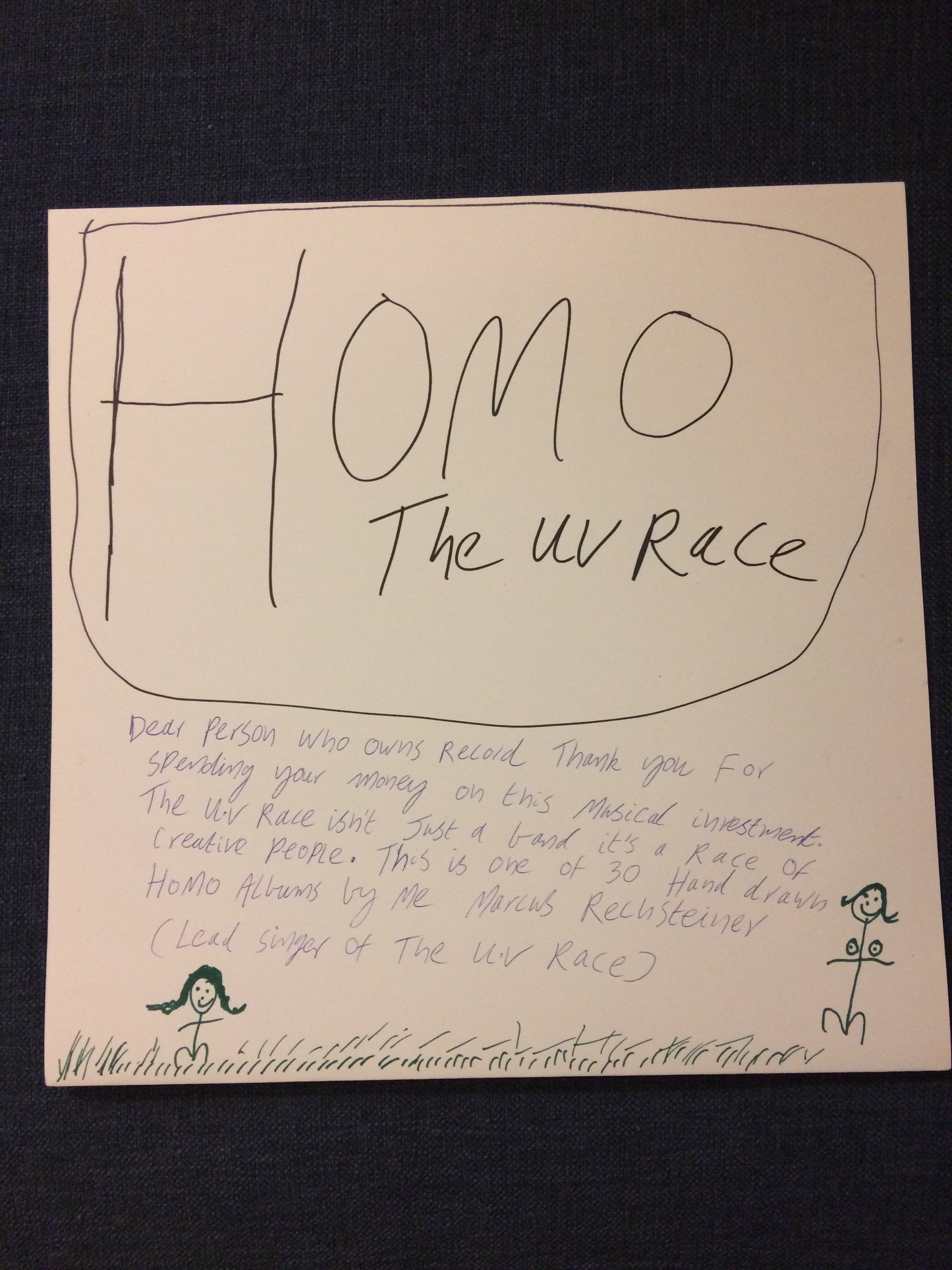 THE UV RACE - "HOMO" LP *LIMITED EDITION COVER*