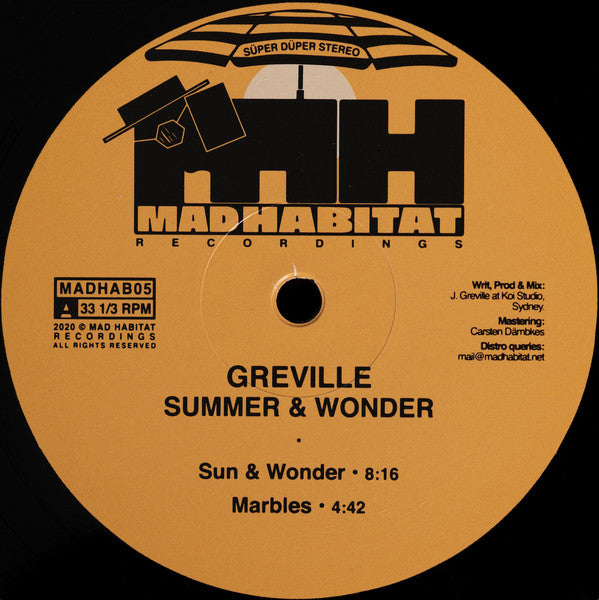 GREVILLE - "SUMMER & WONDER" 12"