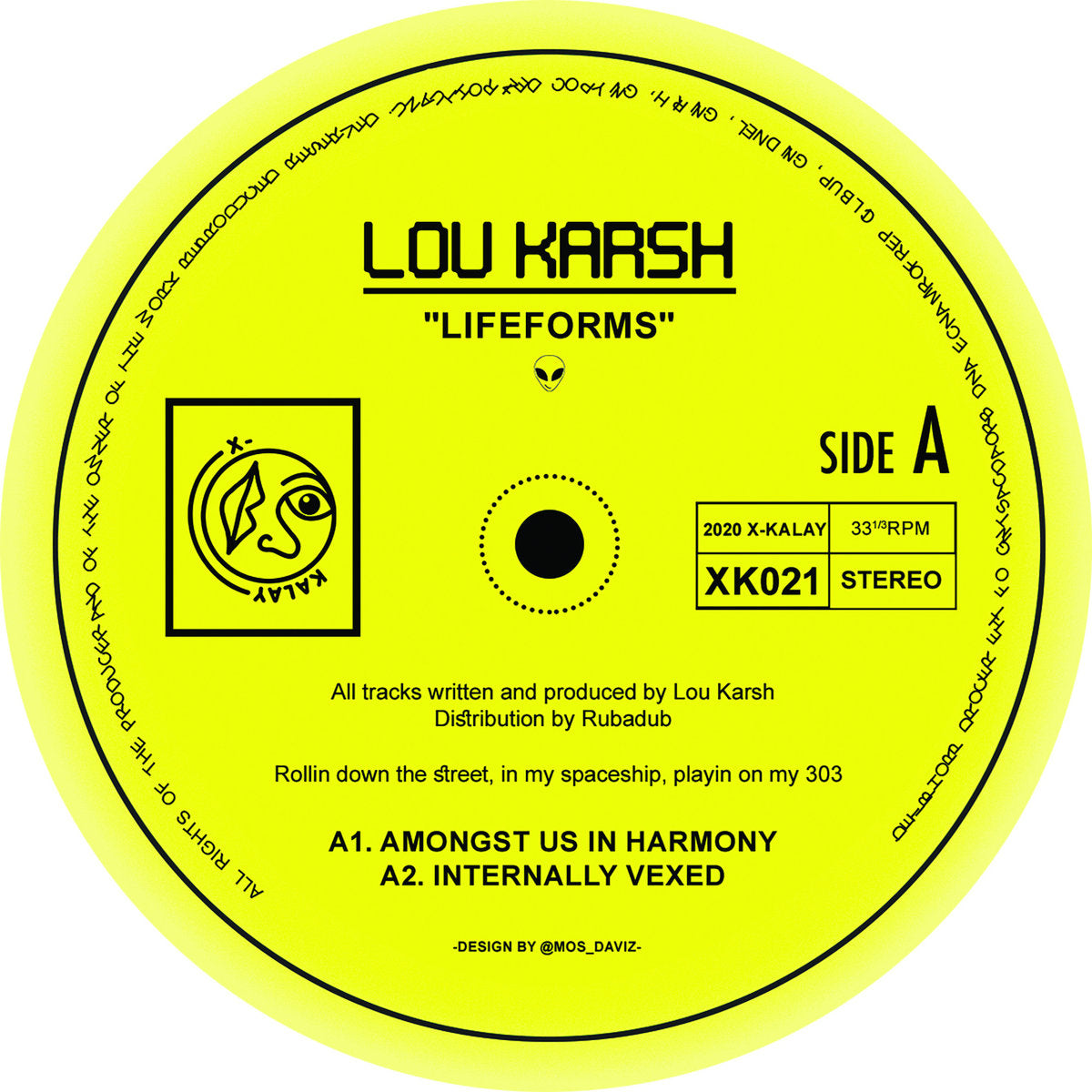 LOU KARSH - "LIFEFORMS" 12"