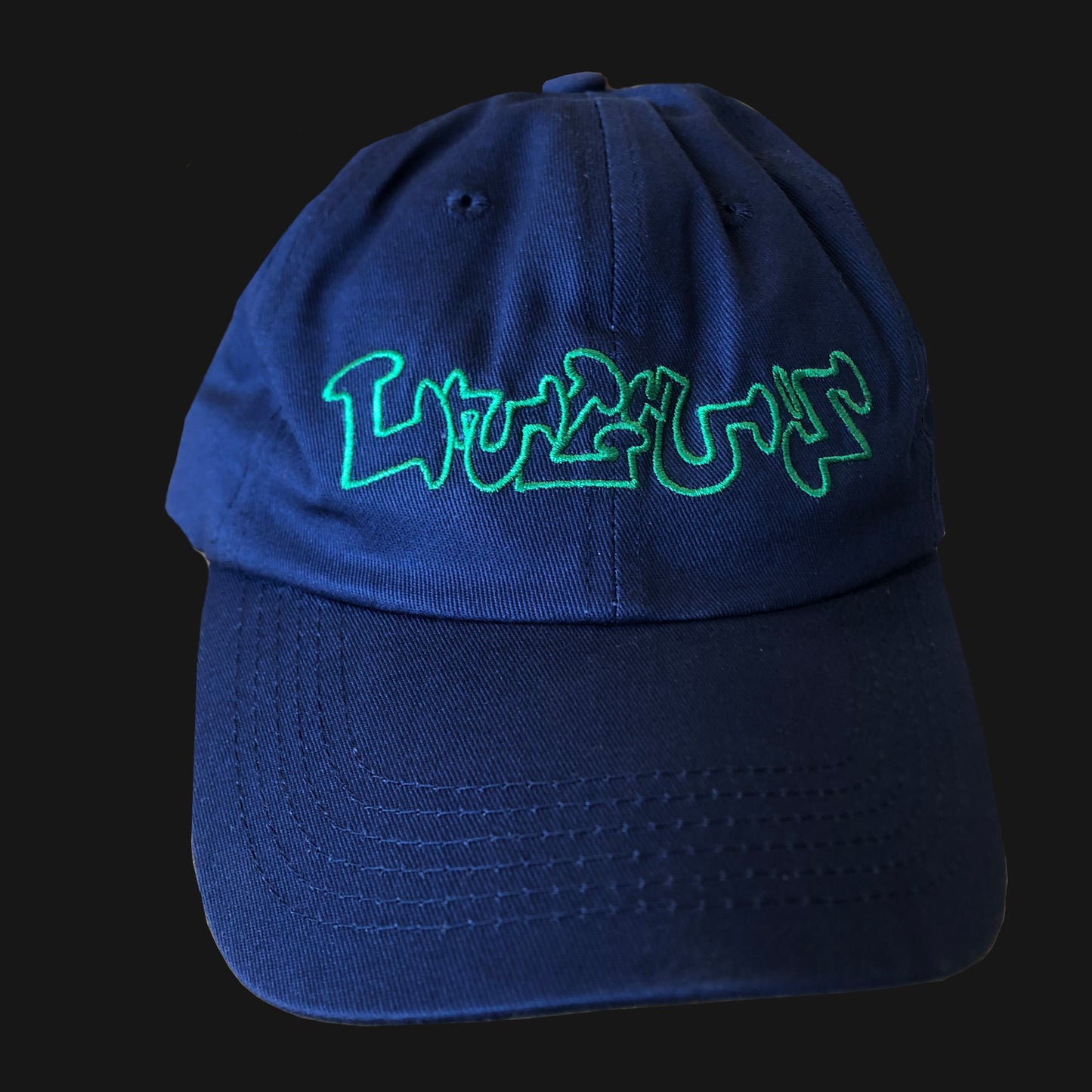 LULUS - "MARYOS" NAVY & GREEN HAT